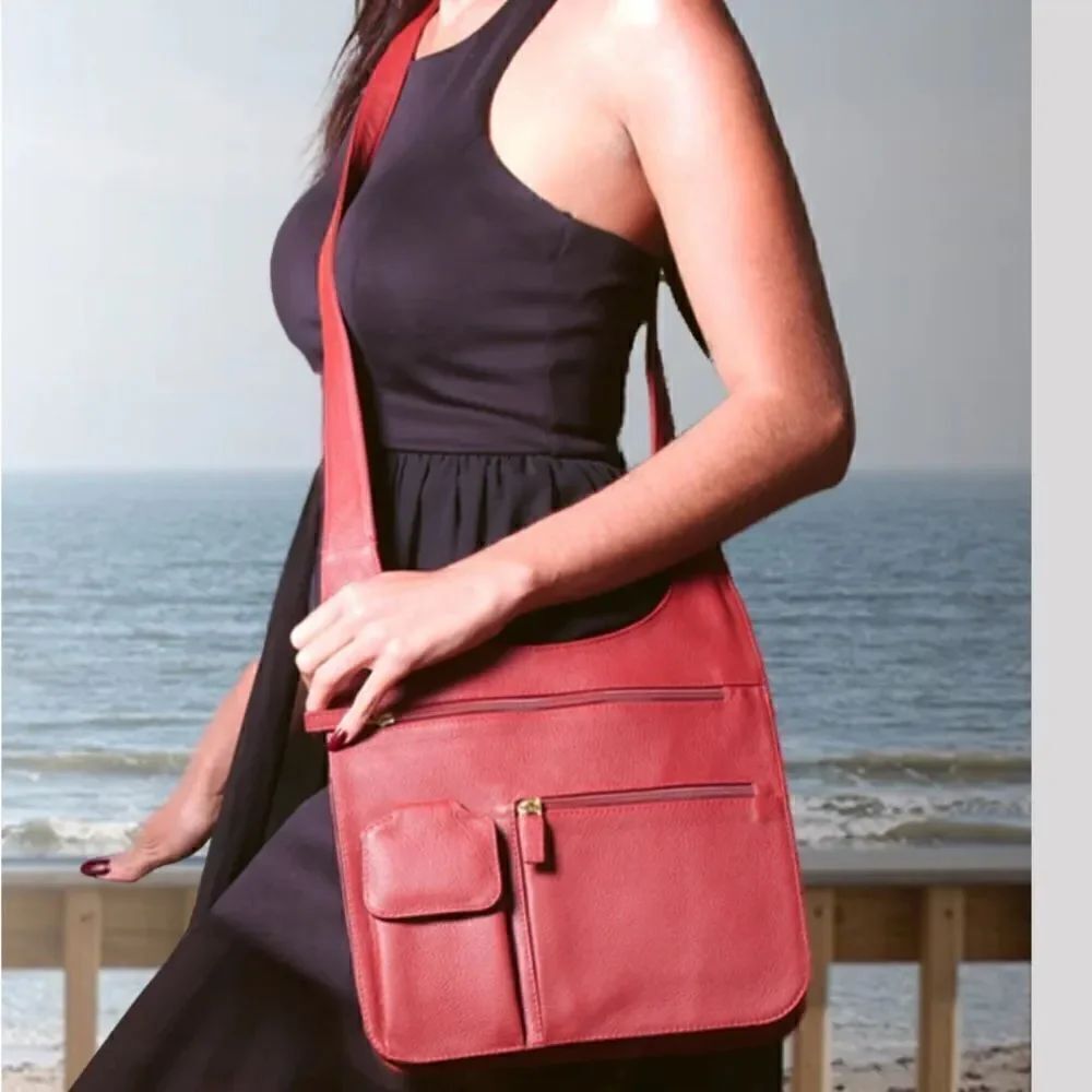 JPourse TRAVELER Best Seller Crossbody Bag (red)